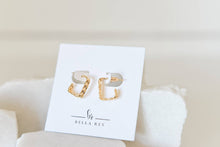 The Garner 18k Gold Plated Hoop Studs
