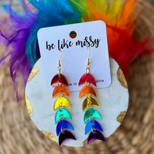 Pride Earrings - Rainbow Acrylic Earrings 