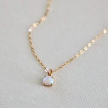 Opal Drop Necklace - Gold