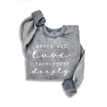 LOVE DEEPLY MINERAL SWEATSHIRTS: MINERAL DENIM BLUE / L