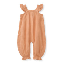 Dotted Muslin Jumpsuit: Peach Puff