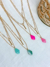 Simone Double Layer Necklace: Eucalyptus