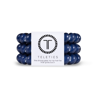 Spiral Hair Coils | Large | Nantucket Navy Hair Ties