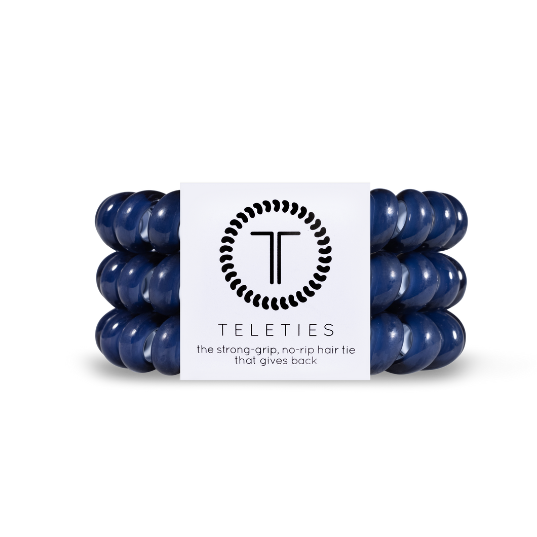 Spiral Hair Coils | Large | Nantucket Navy Hair Ties