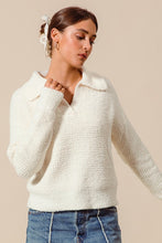 Fluffy Micro Soft Textured Sweater Top