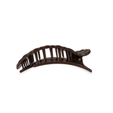 Flat Round Hair Clip | Medium | Truly Taupe Quilted