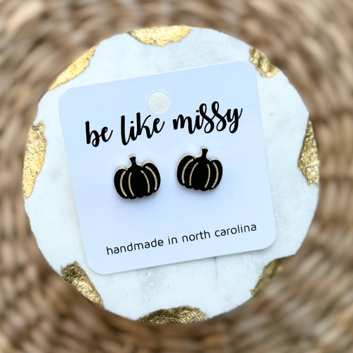 Pumpkin Acrylic Studs - Halloween Earrings