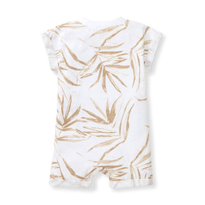 Shady Palms Romper: Cloud