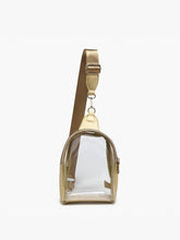 M2436CR Ellen Clear Sling Bag w/ Removable Guitar Strap: Silver