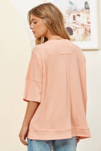 Half Sleeve Relaxed Pocket Blouse: Mint Green / S