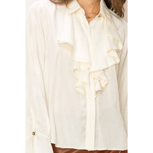 Long Sleeve Ruffled Blouse