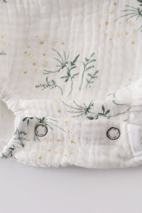 Floral Print Muslin Bubble