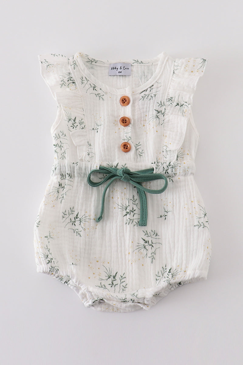 Floral Print Muslin Bubble