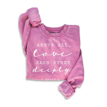 LOVE DEEPLY MINERAL SWEATSHIRTS: MINERAL DENIM BLUE / L