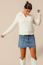 Fluffy Micro Soft Textured Sweater Top