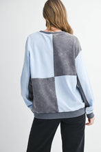 Colorblock Patchwork Pullover Sweatshirt