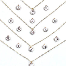 Enamel Initial Necklaces
