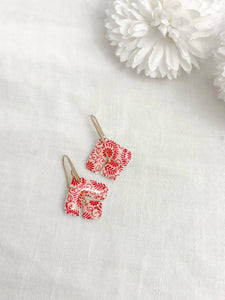 Liza Drop Earrings: Cherry