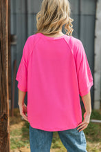 Oversized Relaxed Fit Terry Top: NAVY / L