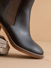 The Olivia | Espresso Chelsea Heel Boots