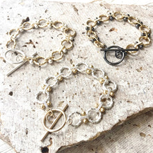 Matte Gold w/ Matte Silver Accents Bracelet