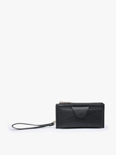 WL0004RF Kyla RFID Wallet w/ Snap Closure: Dark Rose