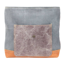 Mixed Fabric Canvas Print Backpack