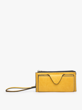 WL0004RF Kyla RFID Wallet w/ Snap Closure: Dark Rose