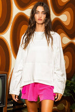 Raw Edge Kangaroo Pocket Sweatshirt
