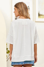 Half Sleeve Relaxed Pocket Blouse: Mint Green / S