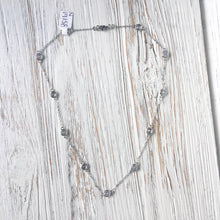 Silver & Crystal 18" Necklace