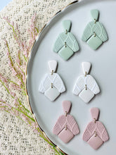 Blooming Boomerang Earrings: Sage Green