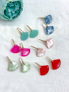 Maggie Floating Drop Earrings: Twilight blue