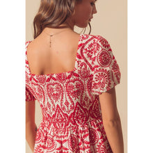 Eyelet Floral Lace A Line Brunch Boho Dress