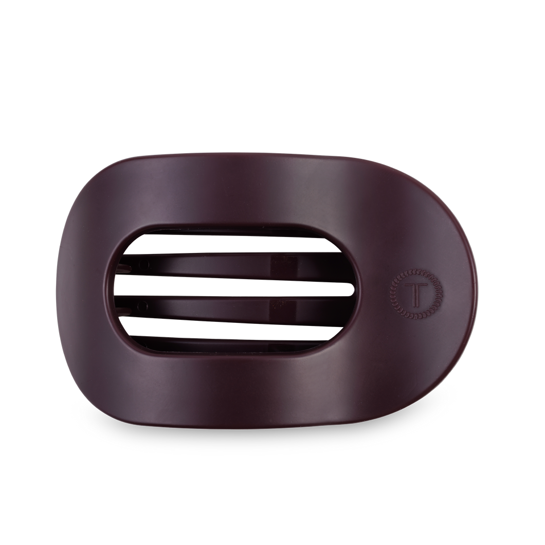 Round Flat Hair Clip | Large | Burgundy Bliss