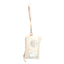 Canvas Stamp Wristlet Pouch