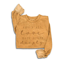 LOVE DEEPLY MINERAL SWEATSHIRTS: MINERAL DENIM BLUE / L
