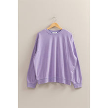 Drop Shoulders Relaxed Crew Neck Sweatshirt: SUNFLOWER