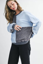Colorblock Patchwork Pullover Sweatshirt