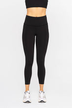Laser-Cut and Bonded Essential Foldover Highwaist Leggings: BLACK / S:M:L (2:2:2)