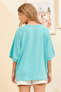 Oversized Relaxed Fit Terry Top