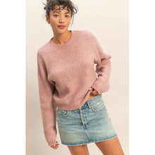 Ribbed Crew Neck Sweater