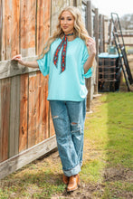 Oversized Relaxed Fit Terry Top: NAVY / L