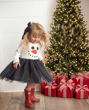 Girls Snowman Sparkle Tulle Holiday Christmas Winter Dress: 5/6