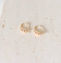 The Aspen 18k Gold Plated Teardrop Hoop Earrings