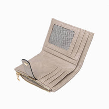 WL2228 Melody Quilted Zip Top Wallet: Khaki