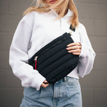 Jolie Puffer Belt Bag: Light Grey