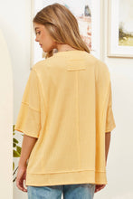 Half Sleeve Relaxed Pocket Blouse: Mint Green / S