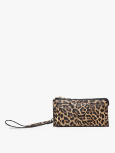 WL0004RF Kyla RFID Wallet w/ Snap Closure: Dark Rose