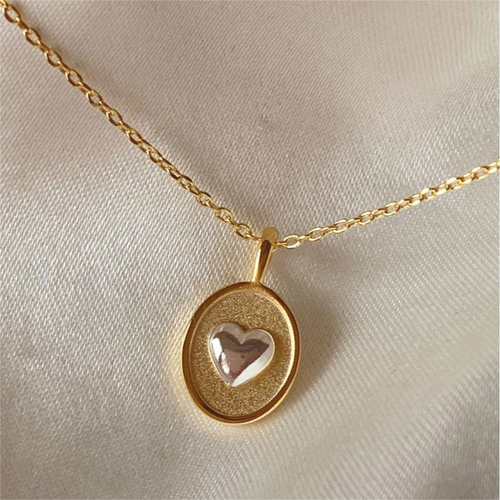 Heartstring Necklace~ 14k Gold Plated Over Brass
